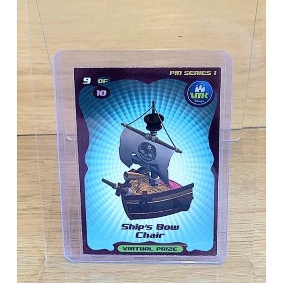 Rare Virtual Magic Kingdom VMK Pirate Ship's Bow Chair - Picture 1 of 2